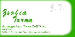 zsofia torma business card